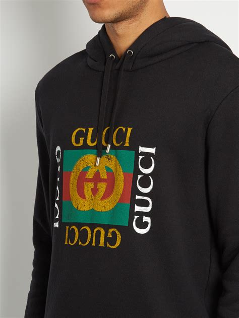 gucci logo sweater black|Gucci Hoodies for Men .